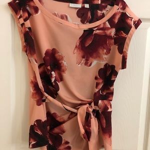 New York and company floral blouse